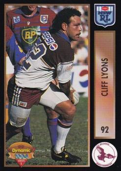 1994 Dynamic Rugby League Series 1 #92 Cliff Lyons Front
